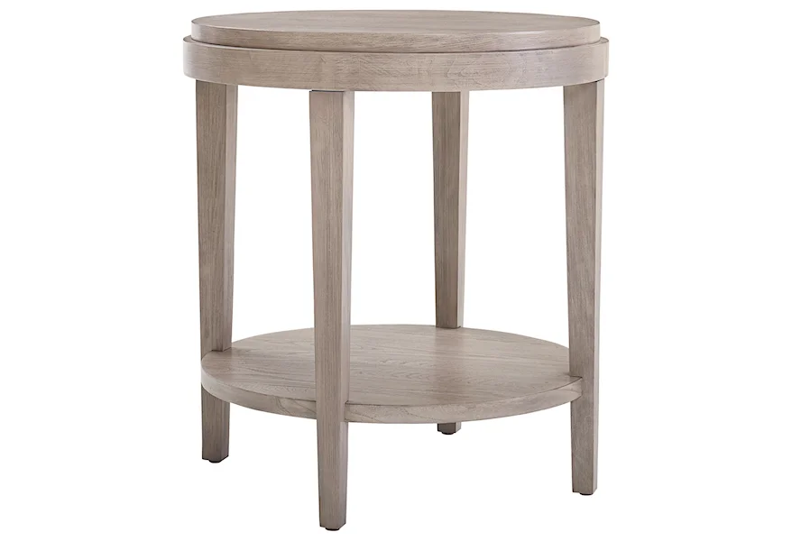 Ventura Round End Table by Bassett at Esprit Decor Home Furnishings